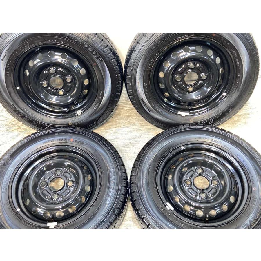 DUNLOP 中古タイヤ サマータイヤ ホイールセット 4本セット
