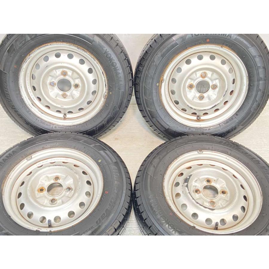 中古タイヤ サマータイヤ ホイールセット 4本セット 165/80R13 90/88 