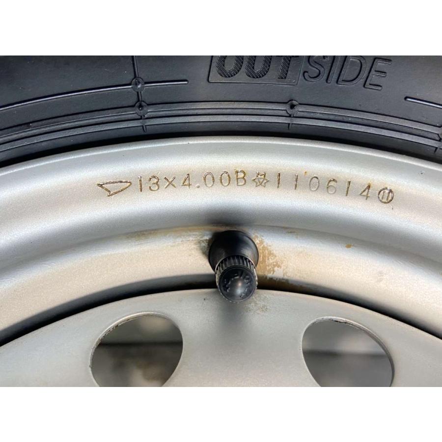 145/80r13 ホイールセット　タイヤバリ溝 中古タイヤ サマータイヤ ホイールセット 4本セット 145/80R13 ZELERNA