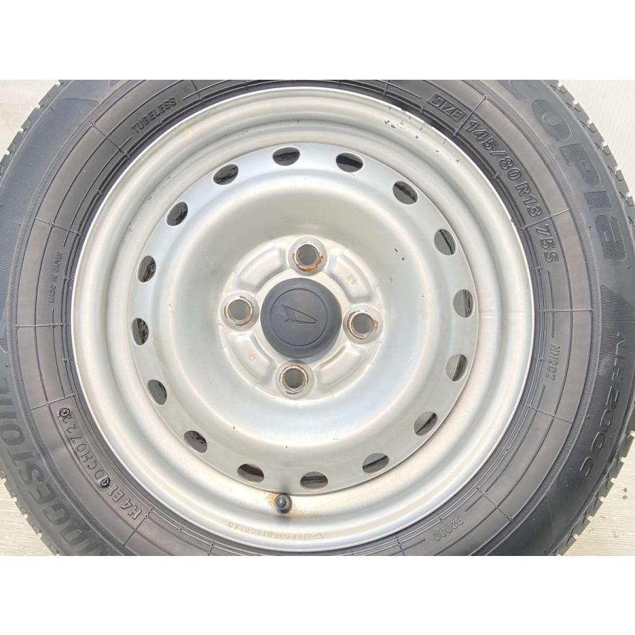 アルト取り外し SPORT ABELIA 13インチ ４穴 ホイール タイヤ 4本 セット Bridgestone NEXTRY 145/80 R13 2022年製 イエローハット（YellowHat） 中古 タイヤホイールセット SPORT ABELIA