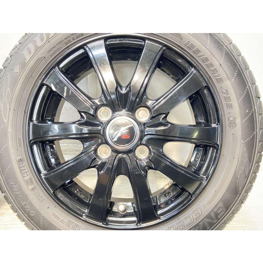 中古タイヤ サマータイヤ ホイールセット 4本セット 155/65R13 FANG 