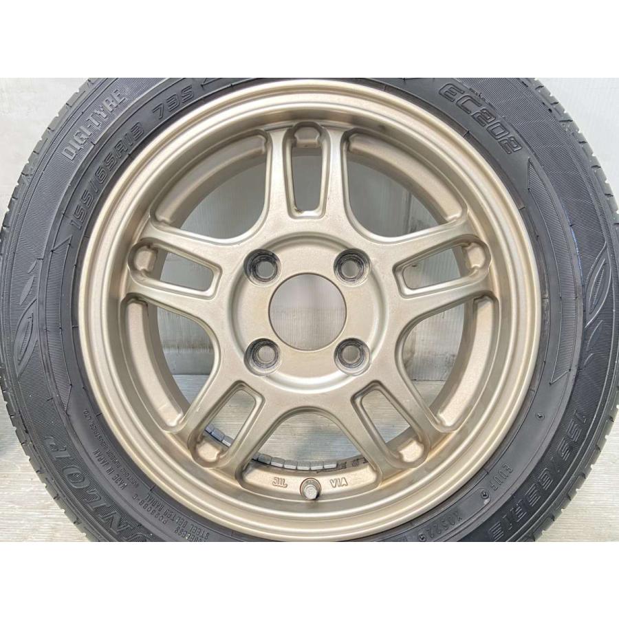 DUNLOP（ダンロップ） 中古タイヤ サマータイヤ ホイールセット 4本