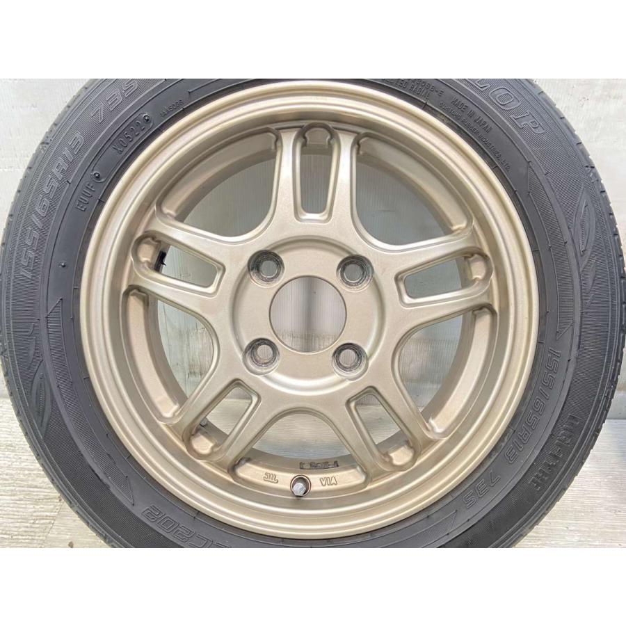 DUNLOP（ダンロップ） 中古タイヤ サマータイヤ ホイールセット 4本