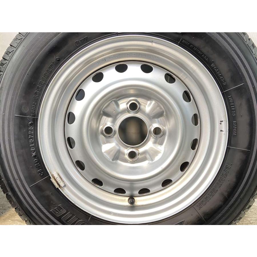 ブリヂストン 165R13インチタイヤホイール4本セット BRIDGESTONE 中古タイヤ サマータイヤ ホイールセット 4本セット