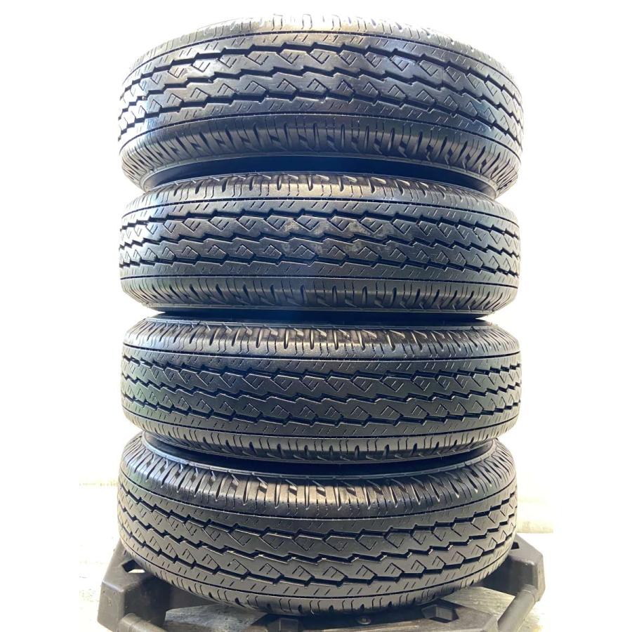 165R13  6PR  BS サマータイヤ　日産純正13インチ 13×5J　4H 100  ホイールセット BRIDGESTONE（ブリヂストン） 中古タイヤ サマータイヤ ホイールセット