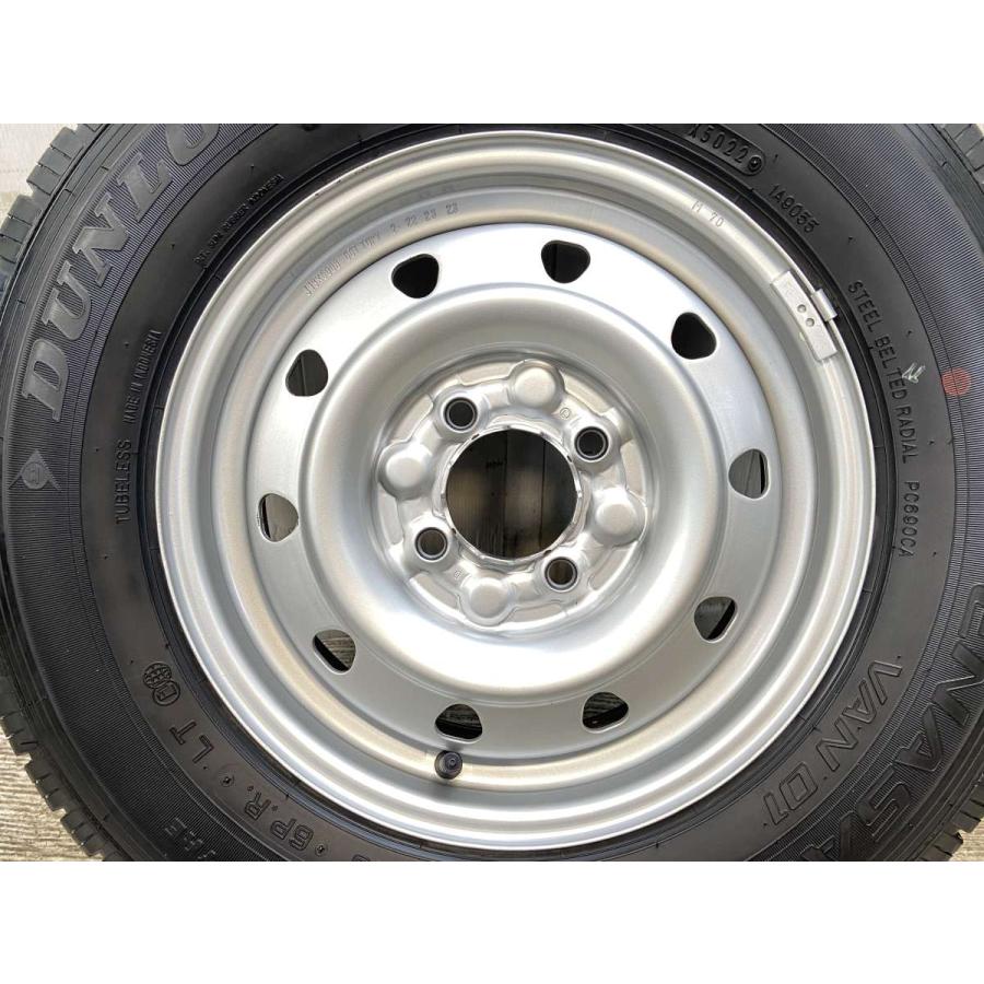 サマータイヤホイール4本セット 165R13 8PR　トヨタ純正ホイール DUNLOP（ダンロップ） 中古タイヤ サマータイヤ ホイールセット 4本