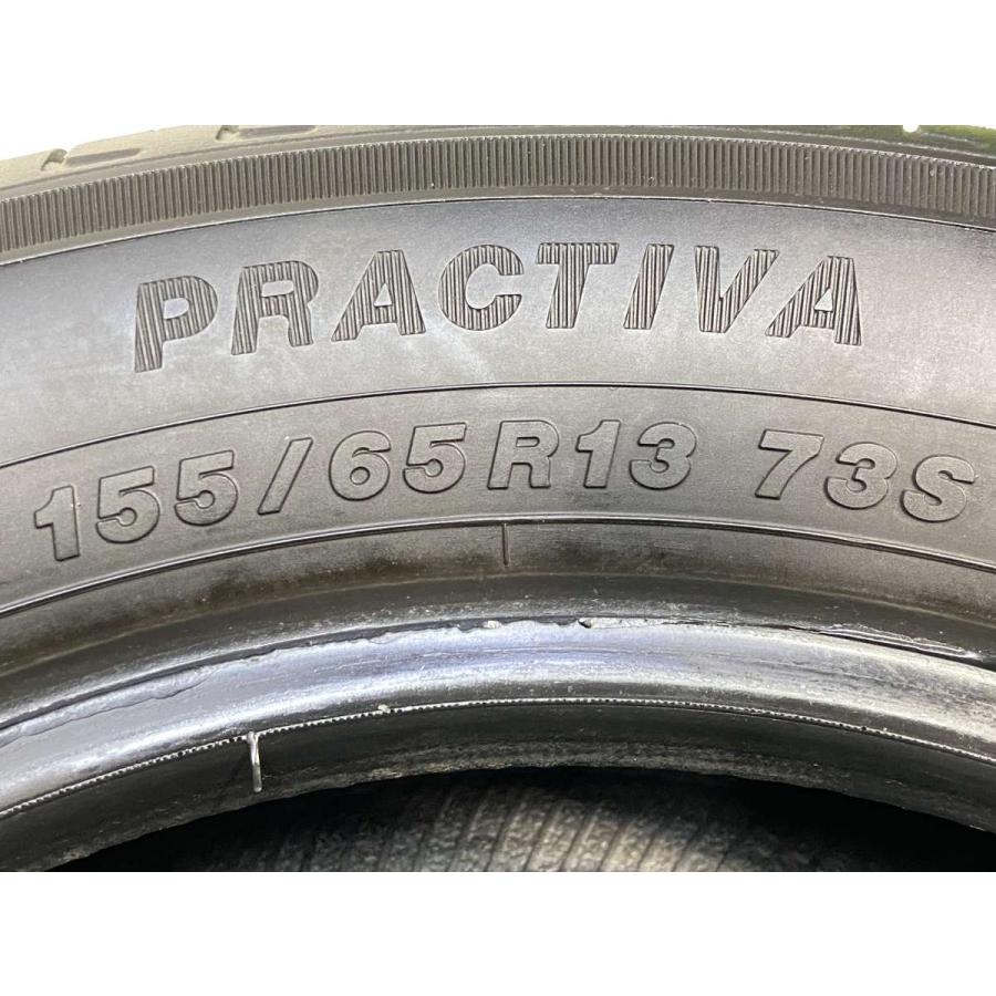 中古タイヤ サマータイヤ 4本セット 155/65R13 イエローハット 