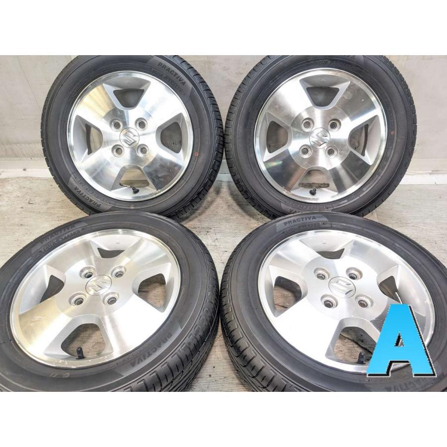 中古タイヤ サマータイヤ ホイールセット 4本セット 155/65R13 スズキ 