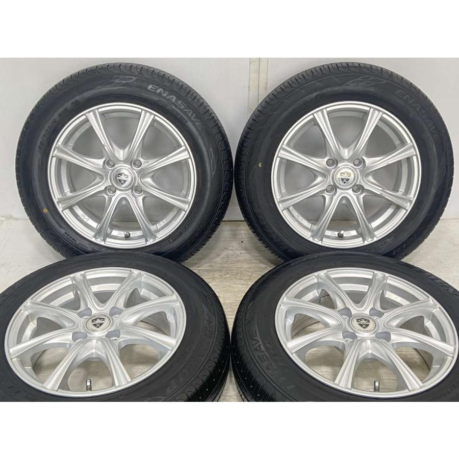 DUNLOP 中古タイヤ サマータイヤ ホイールセット 4本セット 165 DUNLOP 中古タイヤ サマータイヤ ホイールセット 4本セット 165
