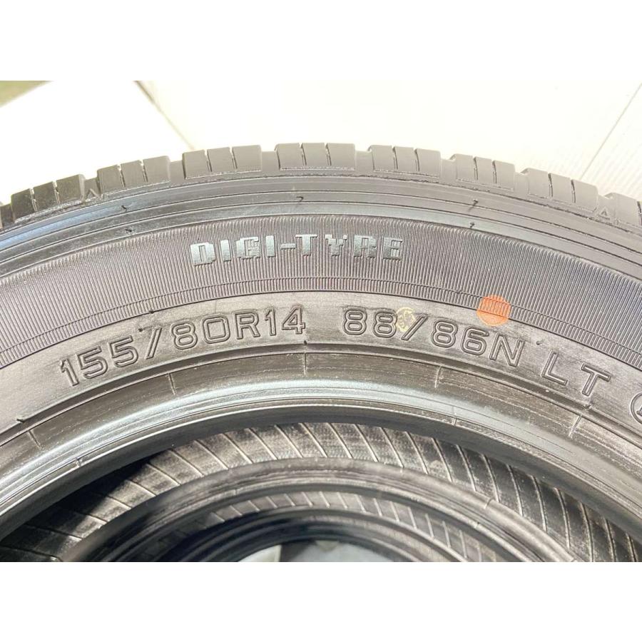 DUNLOP（ダンロップ） 中古タイヤ サマータイヤ 4本セット155/80R14 88