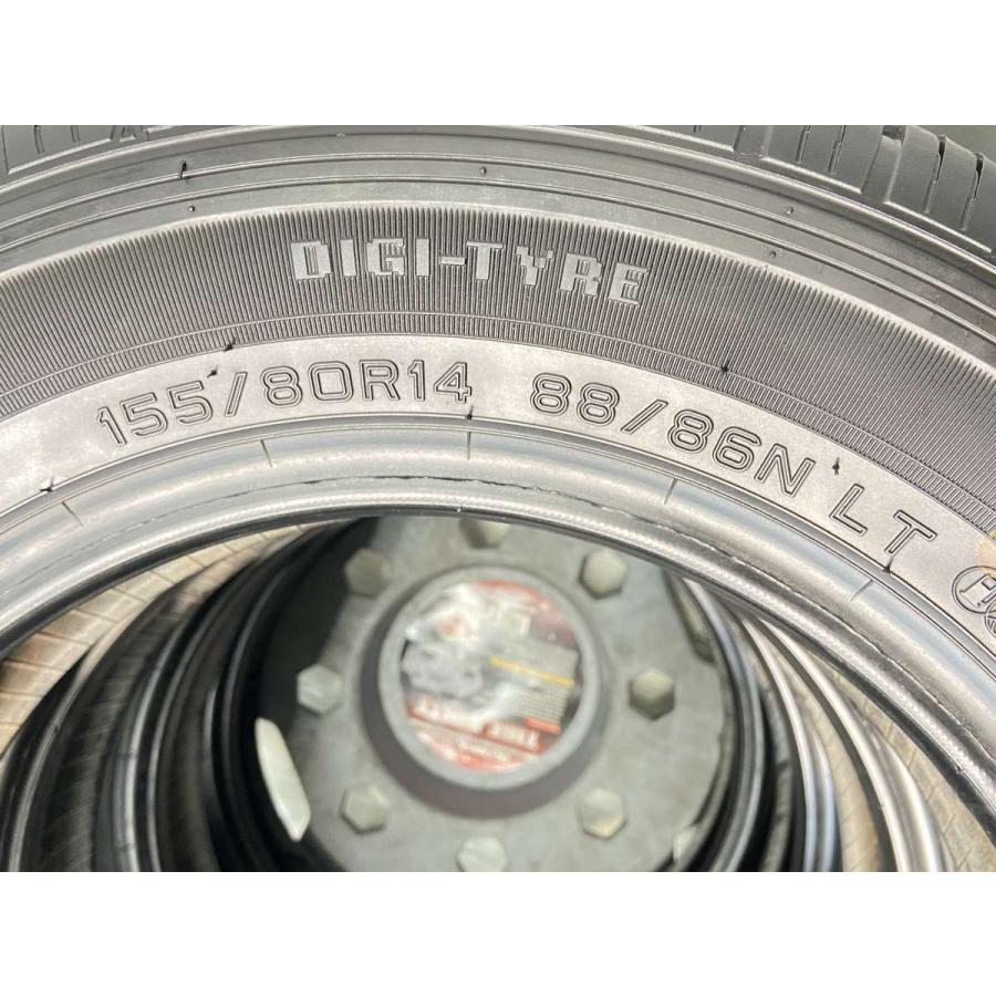 DUNLOP（ダンロップ） 中古タイヤ サマータイヤ 4本セット155/80R14 88