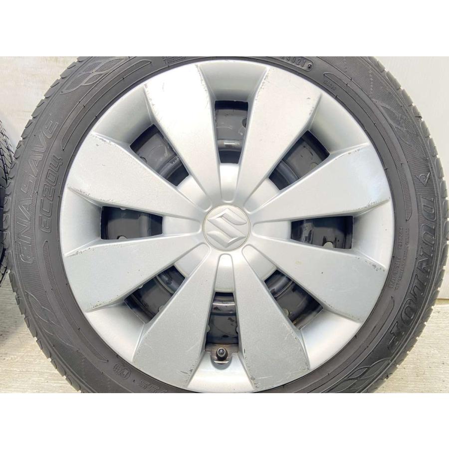 DUNLOP 中古タイヤ サマータイヤ ホイールセット 4本セット 155