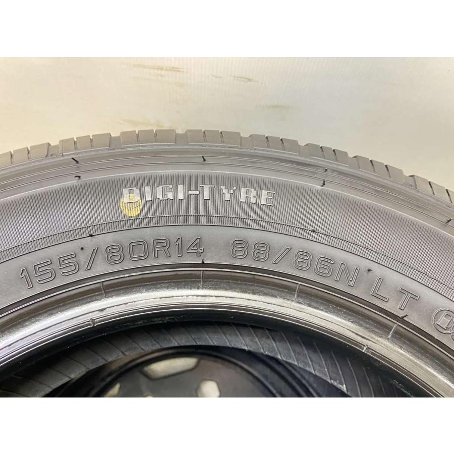 DUNLOP（ダンロップ） 中古タイヤ サマータイヤ 4本セット155/80R14 88