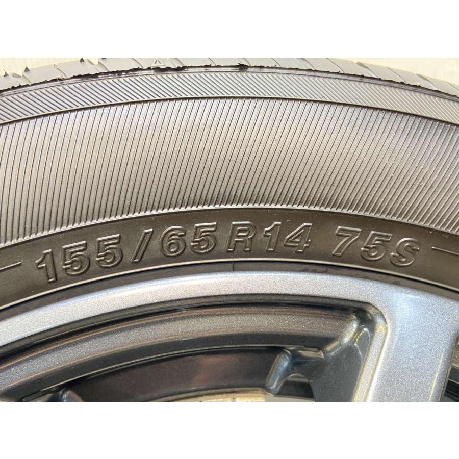 中古タイヤ サマータイヤ ホイールセット 4本セット 155/65R14 LEBEN  