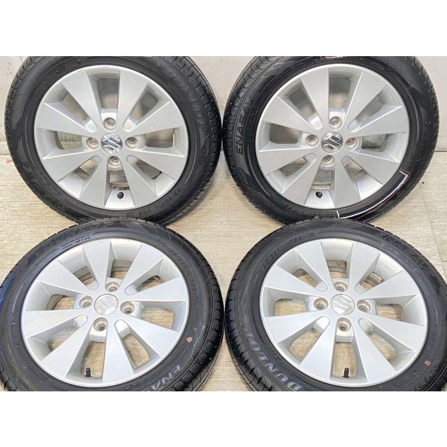 DUNLOP 中古タイヤ サマータイヤ ホイールセット 4本セット 155/65R14  