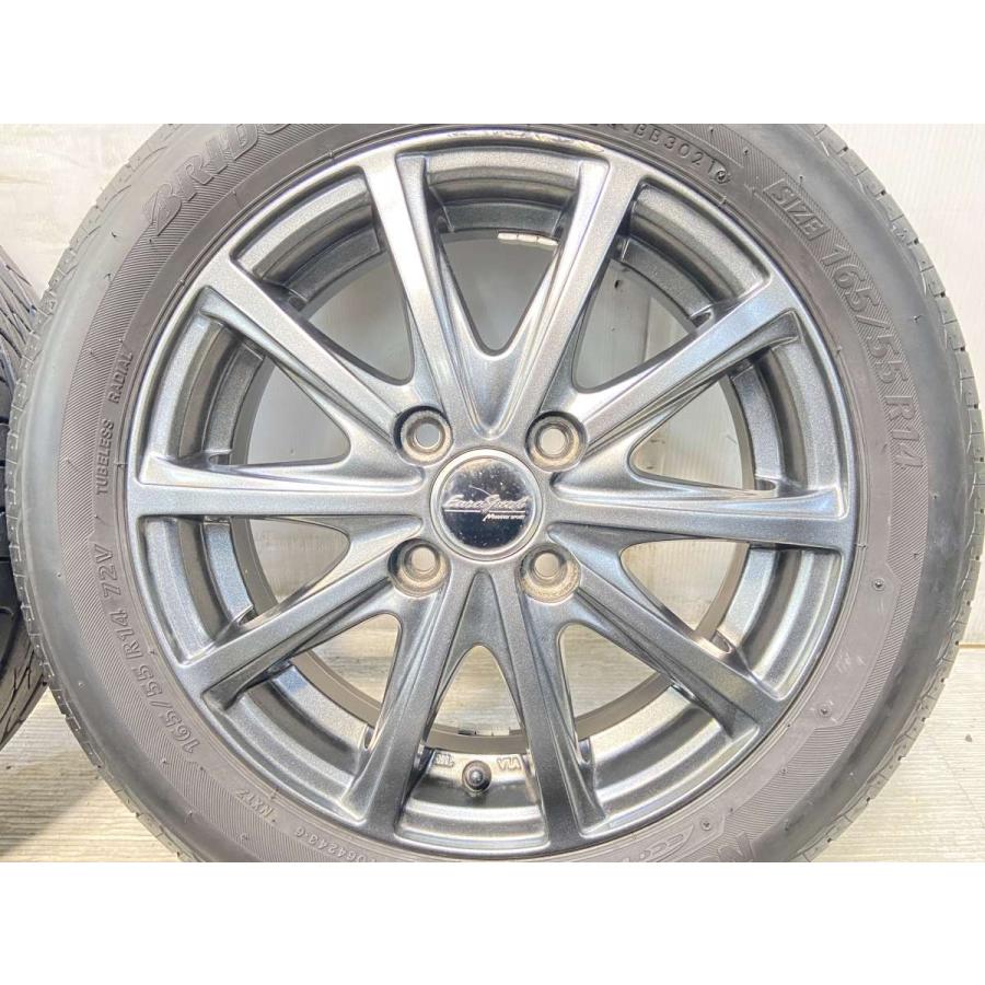 中古タイヤ サマータイヤ ホイールセット 4本セット 165/55R14 EURO  