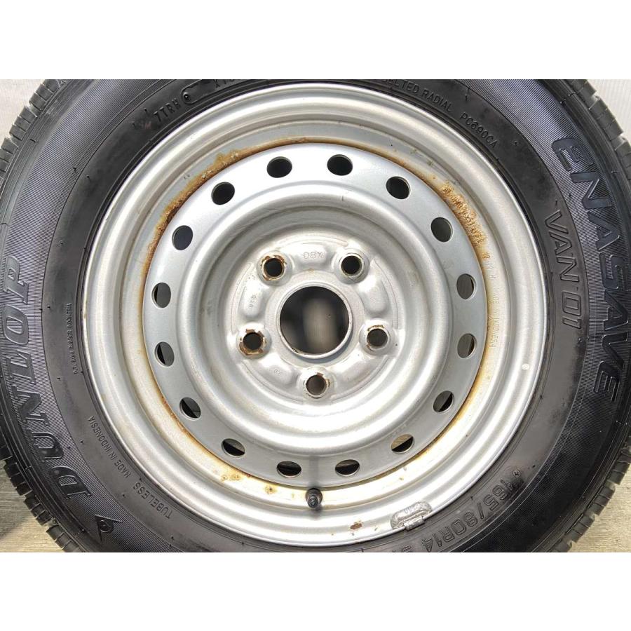 中古タイヤ8割以上4つ DUNLOP（ダンロップ） 中古タイヤ サマータイヤ ホイールセット 4本