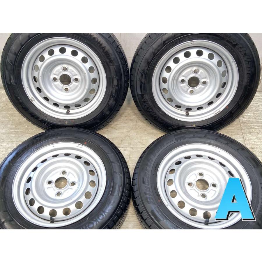 中古タイヤ サマータイヤ ホイールセット 4本セット 155/80R14 88/86LT トヨタ純正14x5.0100-4穴 ヨコハマ ブルーアースVAN RY55 | ヨコハマタイヤ