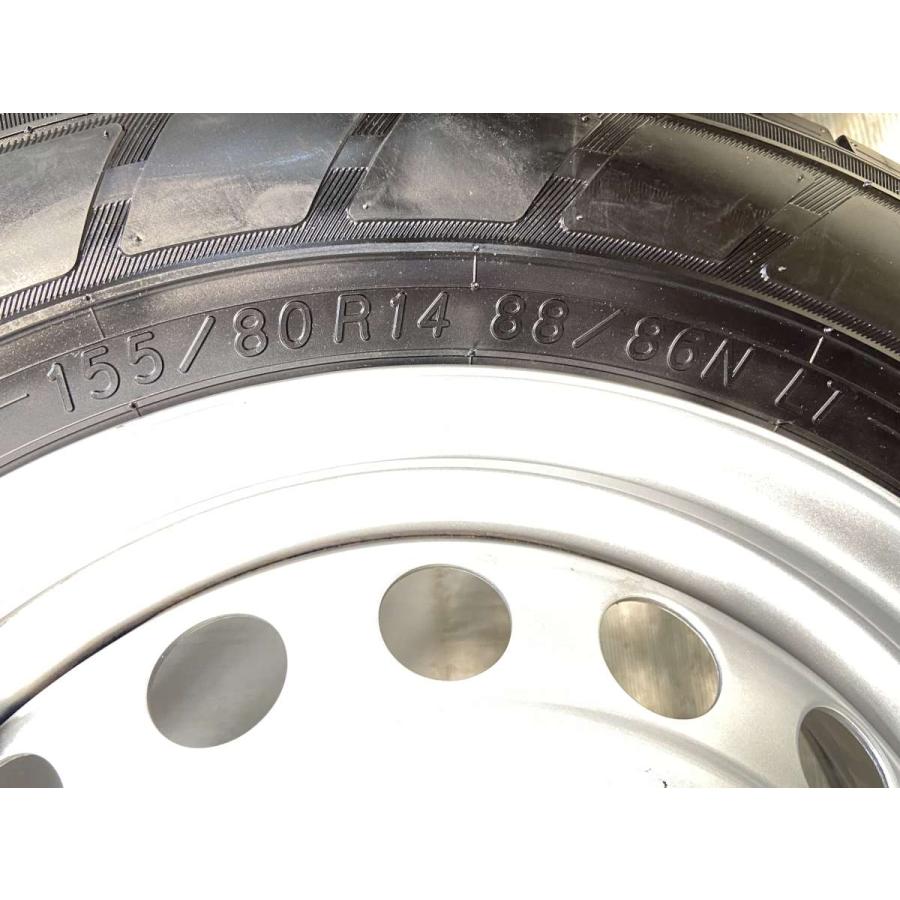 中古タイヤ サマータイヤ ホイールセット 4本セット 155/80R14 88/86LT トヨタ純正14x5.0100-4穴 ヨコハマ ブルーアースVAN RY55 | ヨコハマタイヤ | 09