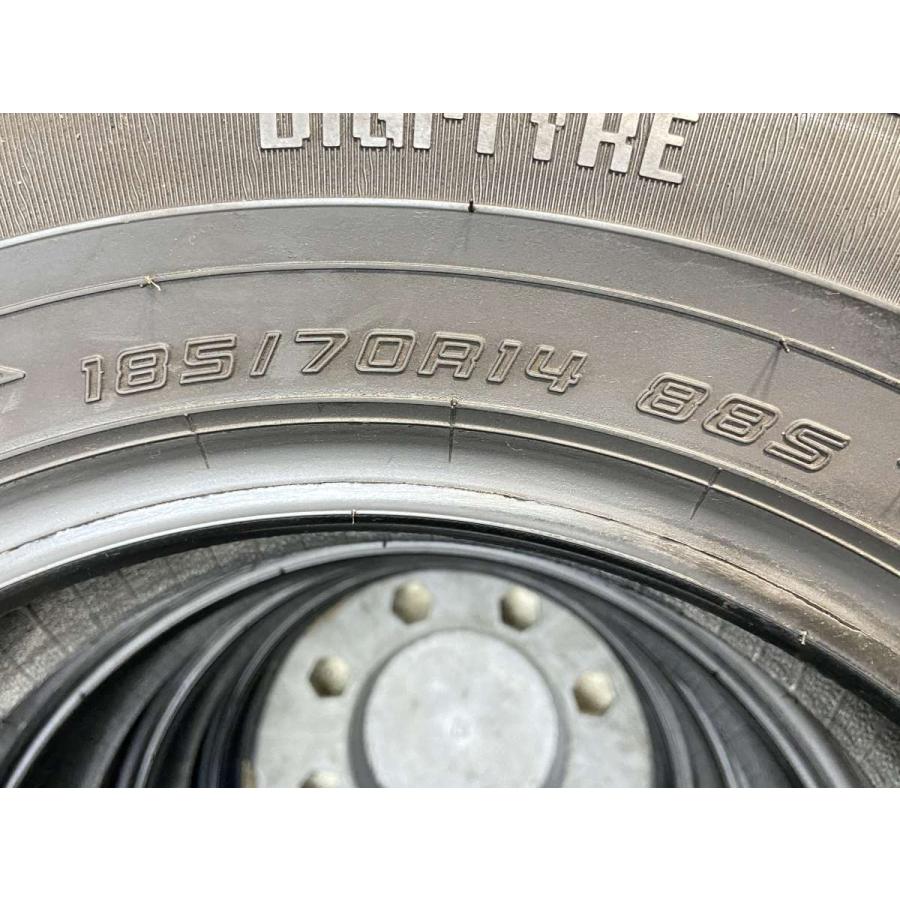 DUNLOP 中古タイヤ サマータイヤ 4本セット185/70R14ダンロップ EC202  