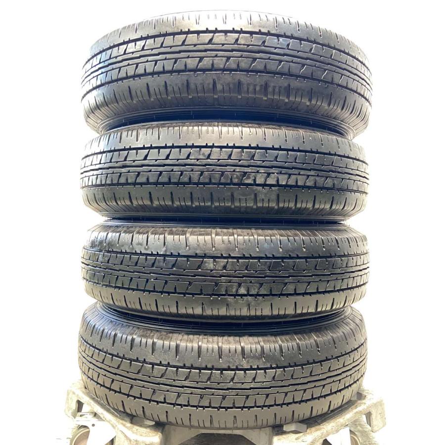 ダンロップサマータイヤ155／80R14 88／86N LTホイール付き未使用品 DUNLOP（ダンロップ） 中古タイヤ サマータイヤ ホイールセット 4本