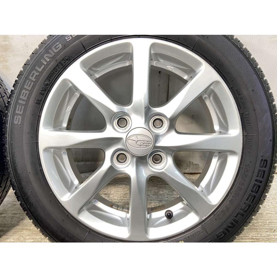中古タイヤ サマータイヤ ホイールセット 4本セット 155/65R14 スバル 