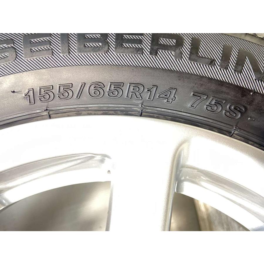中古タイヤ サマータイヤ ホイールセット 4本セット 155/65R14 スバル 