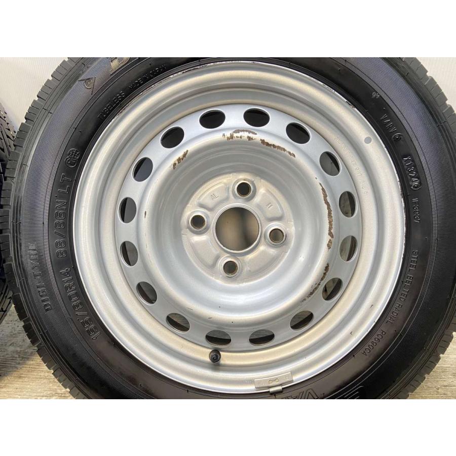 DUNLOP 155/80R14 LTサマータイヤ 4本セット　未使用品　新品 DUNLOP 中古タイヤ サマータイヤ ホイールセット 4本セット 155