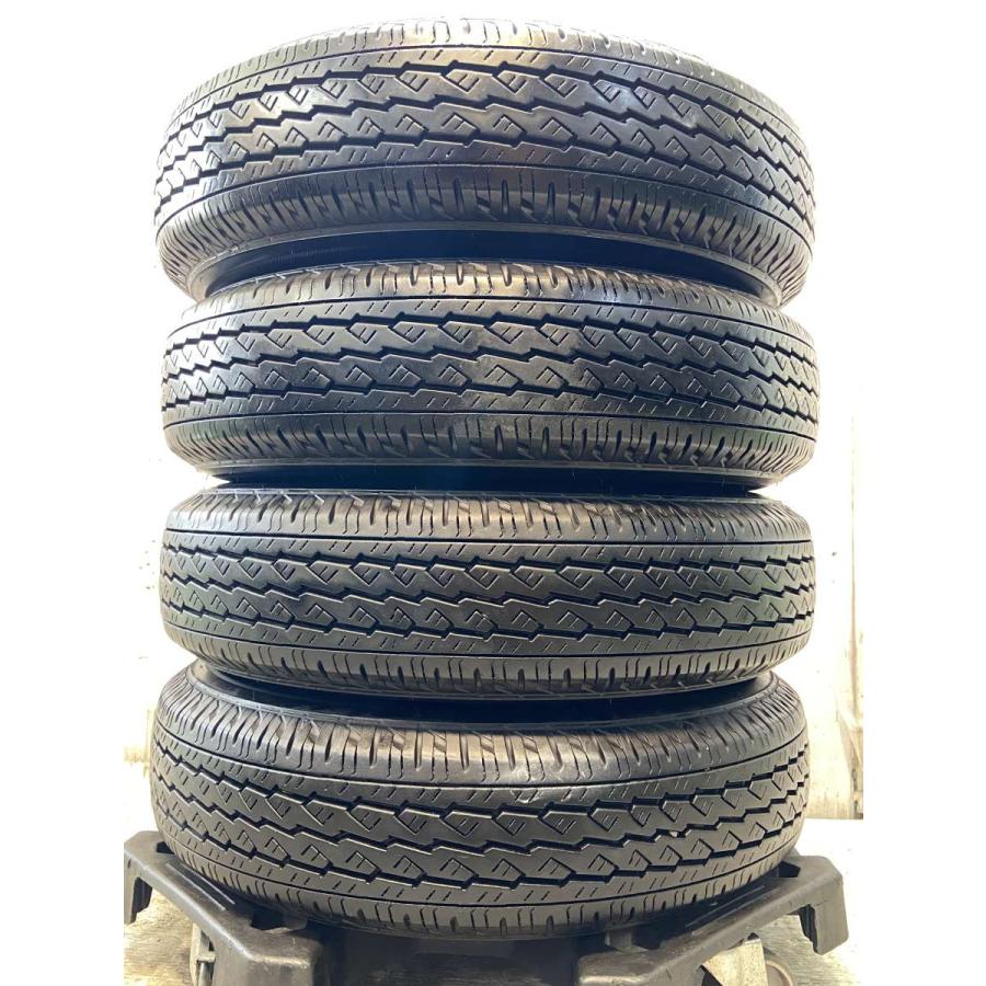 ブリヂストンサマータイヤ155／80R14 88／86N LTホイールセット BRIDGESTONE（ブリヂストン） 中古タイヤ サマータイヤ ホイールセット