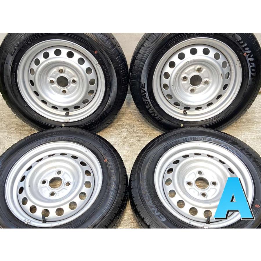 DUNLOP 155/80R14 LTサマータイヤ 4本セット　未使用品　新品 DUNLOP 中古タイヤ サマータイヤ ホイールセット 4本セット 155