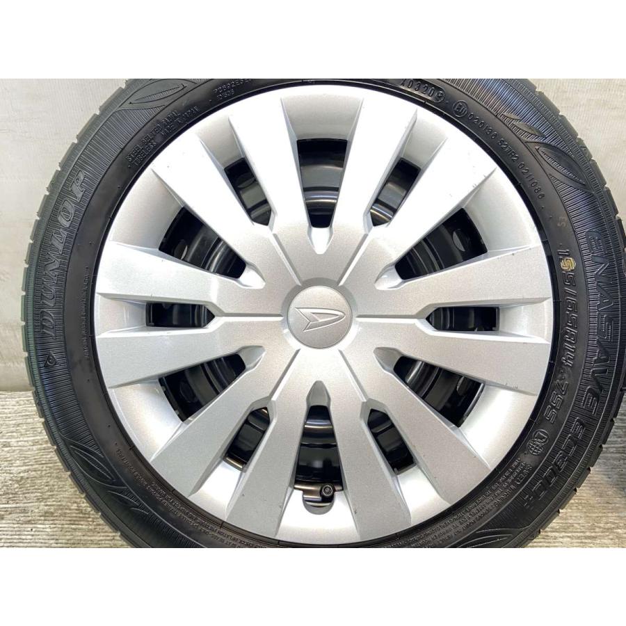 DUNLOP 中古タイヤ サマータイヤ ホイールセット 4本セット 155