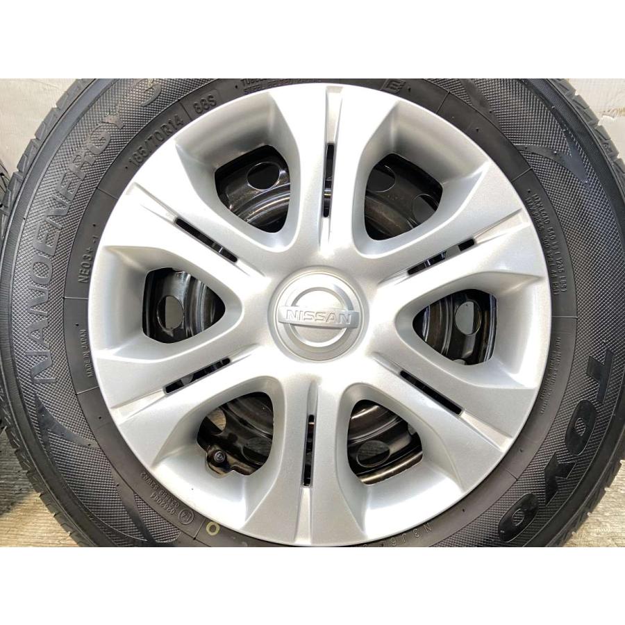 べあー　日産 純正ホイールセット 185/70R14 TOYO TIRES（トーヨータイヤ） 中古タイヤ サマータイヤ ホイール