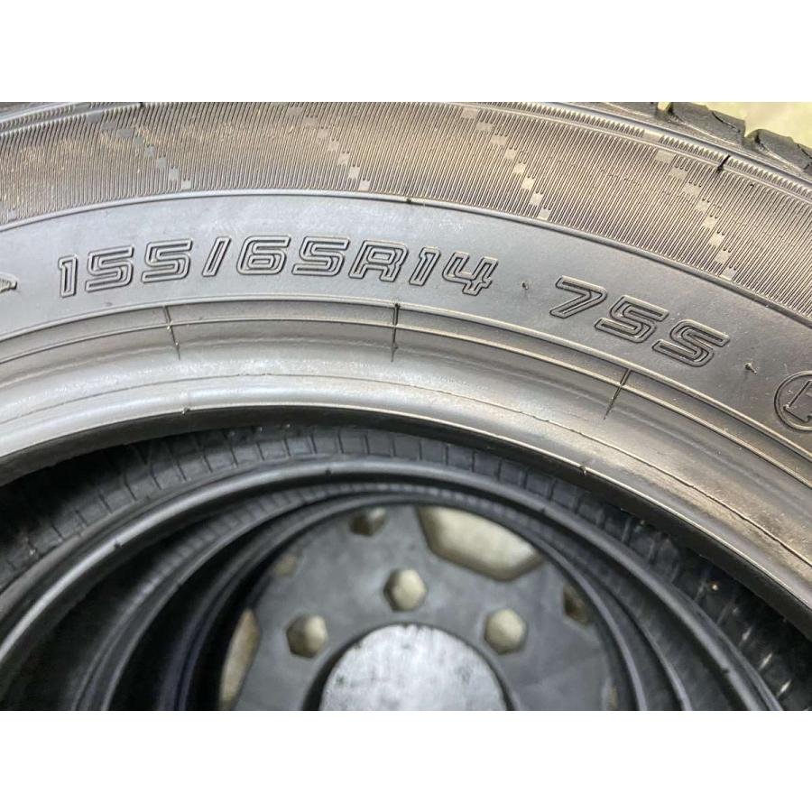 ◾️１７中古ダンロップENASAVE 155/65R14サマータイヤ４本セット エナセーブ 4本セット 155/65R14 75S ダンロップ EC204 DUNLOP ENASAVE