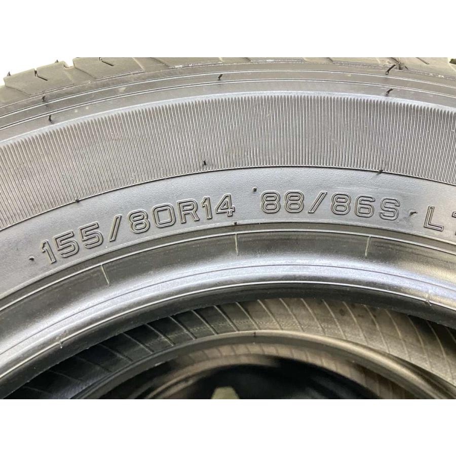 DUNLOP（ダンロップ） 中古タイヤ サマータイヤ 4本セット 155/80R14