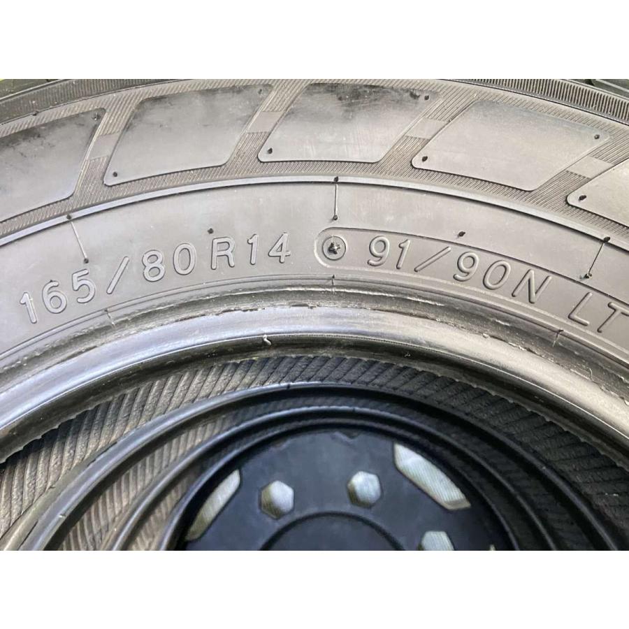 タイヤ代工賃全部込み! 165/80R14 91/90N グットイヤー中古LTタイヤ4本セット! ヨコハマタイヤ（YOKOHAMA TIRE） 中古タイヤ サマータイヤ 4本セット