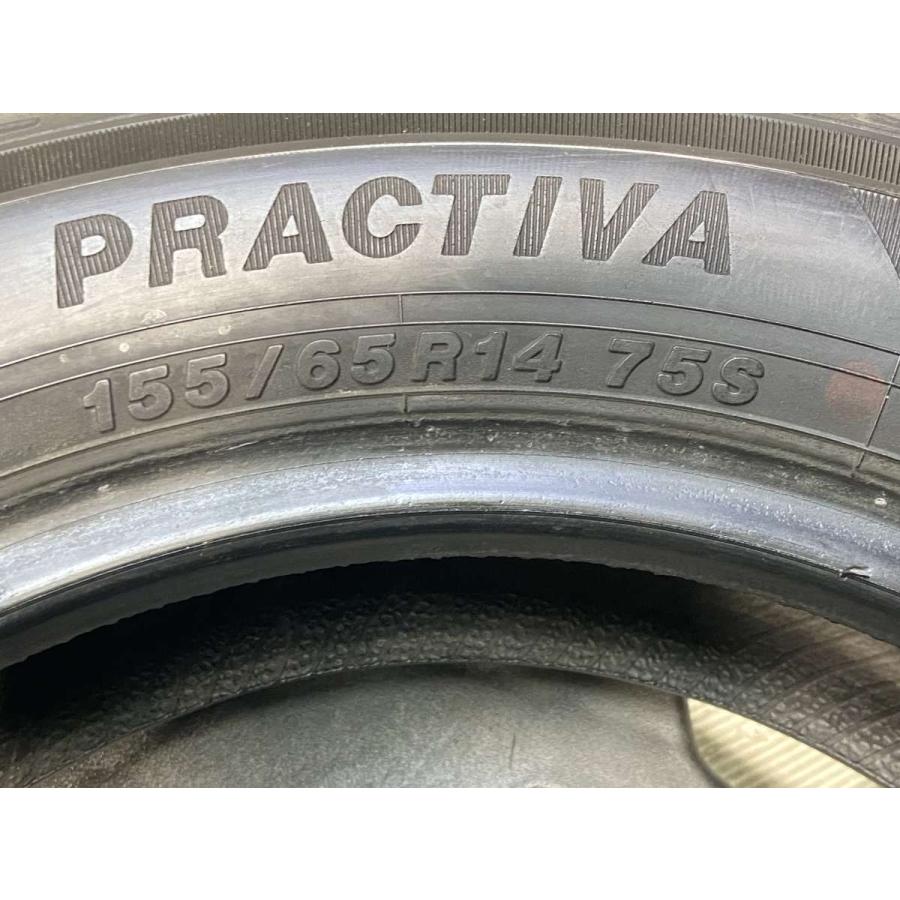 中古タイヤ サマータイヤ 1本 155/65R14 イエローハット PRACTIVA