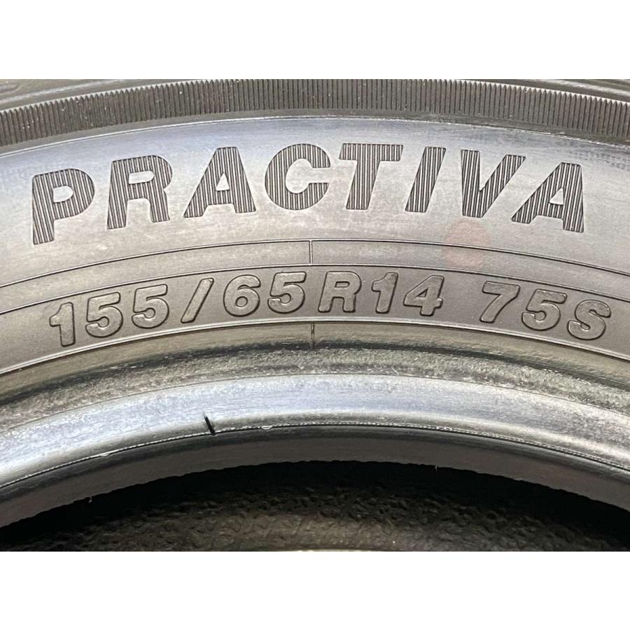 タイヤ・ホイール (03)155/65R14 PRACTIVA SUMMER TIRES 中古タイヤ サマータイヤ 2本セット 155/65R14 イエローハット
