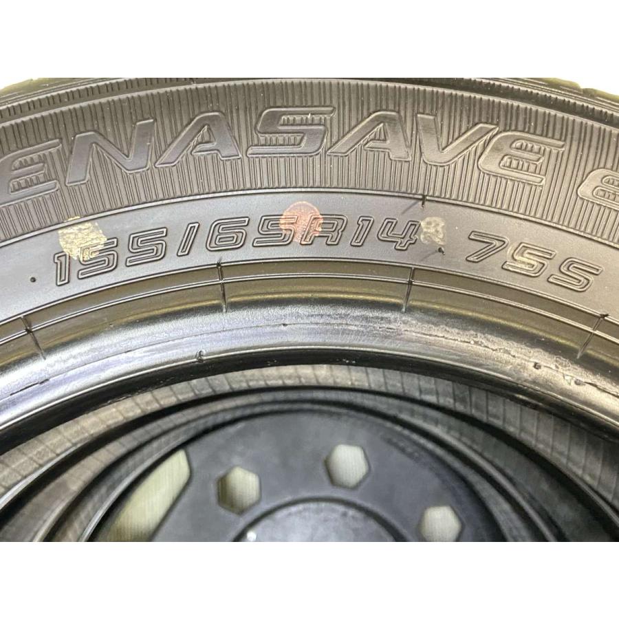 ●１８中古ダンロップENASAVE ＥＣ３００＋155/65R14サマータイヤ4本セット DUNLOP（ダンロップ） 中古タイヤ サマータイヤ 4本セット 155/65R14