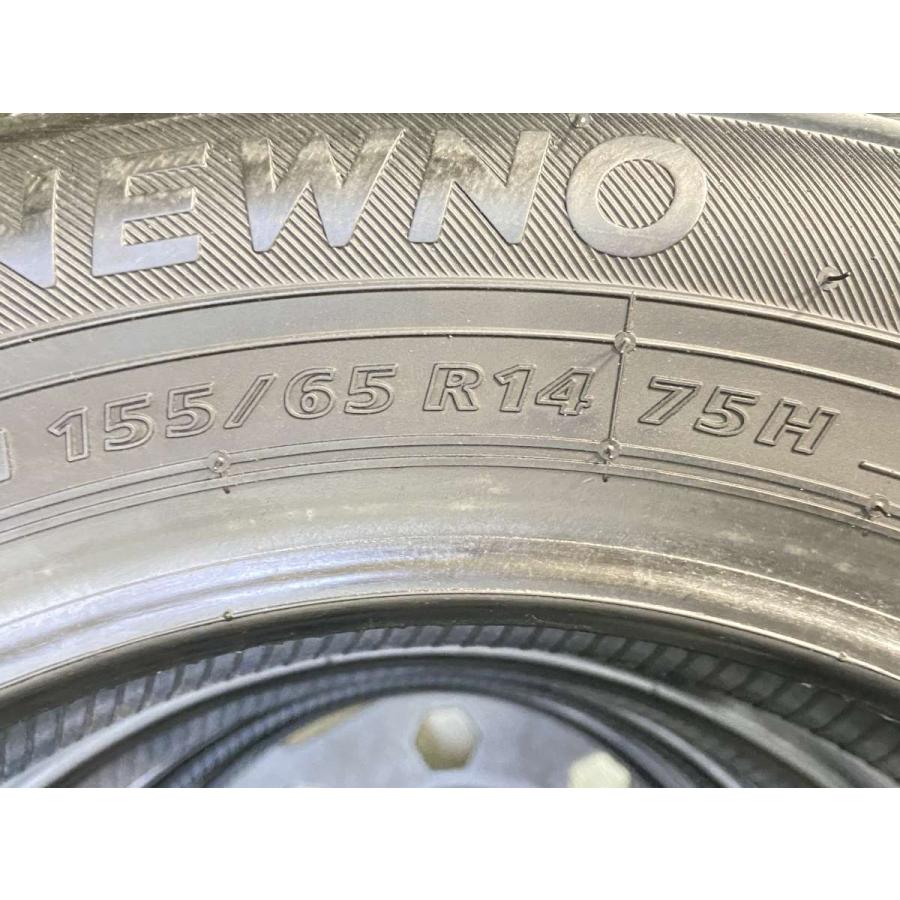 BRIDGESTONE（ブリヂストン） 中古タイヤ サマータイヤ 4本セット 155