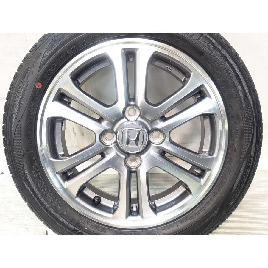 ④175/65R14新品タイヤ 中古アルミホイールセット 4本目 中古タイヤ サマータイヤ ホイールセット 4本セット 155/65R14 ホンダ