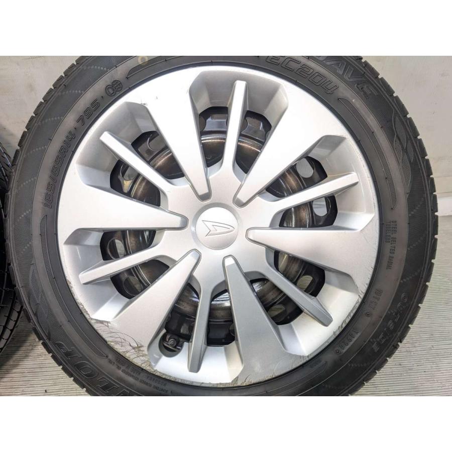 ダイハツ純正ホイール　14インチ　タイヤ　ダンロップ　165/65R14 4本 DUNLOP（ダンロップ） 中古タイヤ サマータイヤ ホイールセット 4本