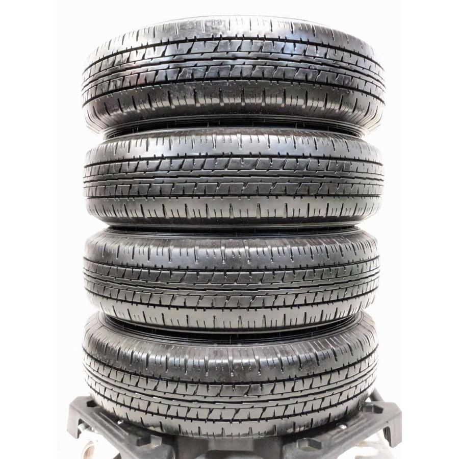 ダンロップサマータイヤ155／80R14 88／86N LTホイール付き未使用品 DUNLOP（ダンロップ） 中古タイヤ サマータイヤ ホイールセット 4本
