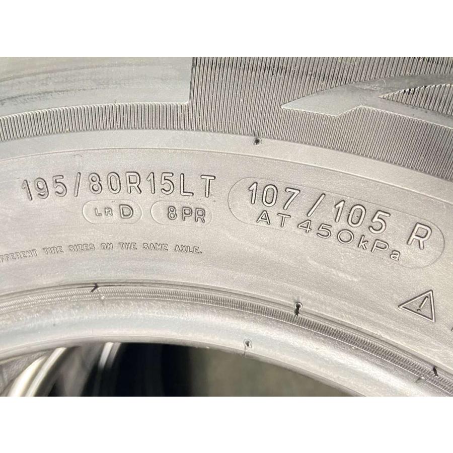 中古タイヤ サマータイヤ 4本セット 195/80R15 8PR107/105R ミシュラン 