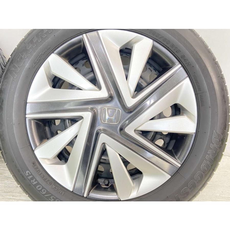 中古タイヤ サマータイヤ ホイールセット 4本セット 185/60R15  ホンダ純正  15x6.0  100-4穴 ブリヂストン ネクストリー｜aing｜05