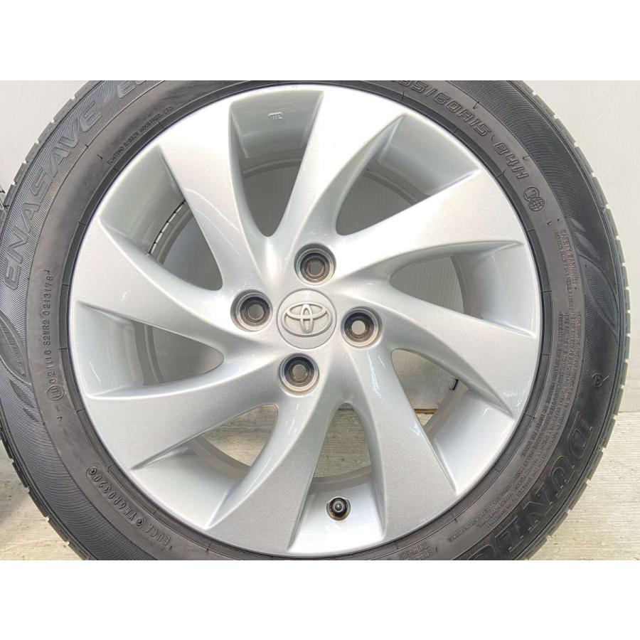 中古タイヤ サマータイヤ ホイールセット 4本セット 185/60R15  トヨタ純正  15x6.0 40 100-4穴 ダンロップ エナセーブ EC300+｜aing｜05