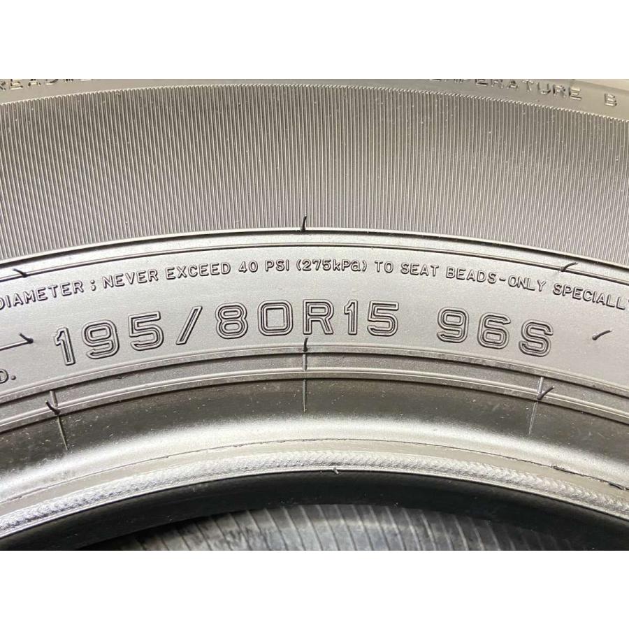 DUNLOP 中古タイヤ サマータイヤ 4本セット 195/80R15