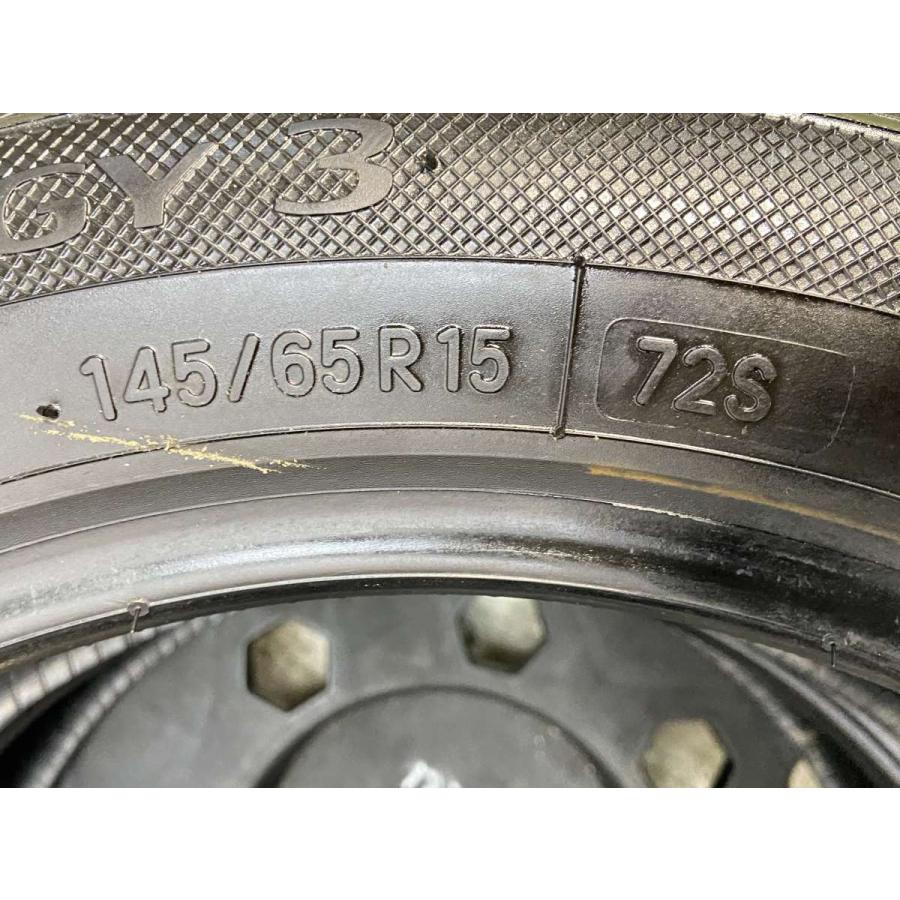 2022年製トーヨーナノエナジー3 145/65R15中古2本　三菱アイ等 三菱 アイ タイヤ交換 TOYO NANOENERGY3 フロント145/65R15 リア175
