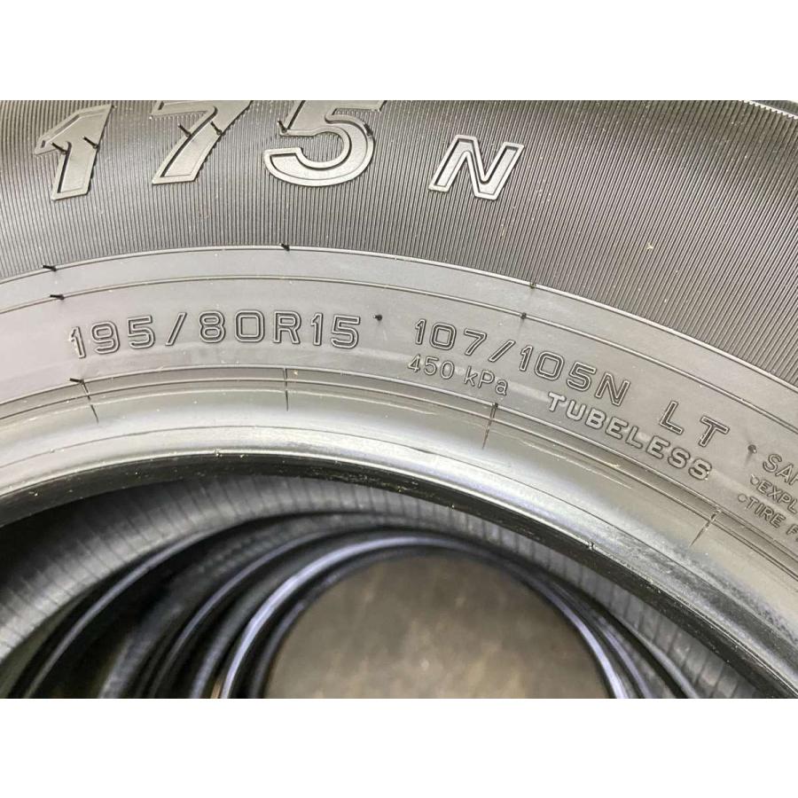 DUNLOP（ダンロップ） 中古タイヤ サマータイヤ 4本セット 195/80R15 