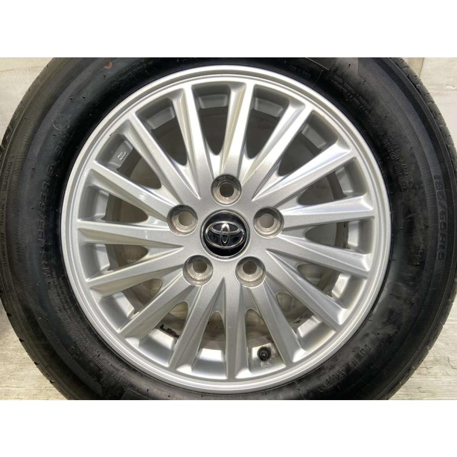 195/65R15 5スポークホイールセット 4本 中古タイヤ サマータイヤ ホイールセット 4本セット 195/65R15 トヨタ