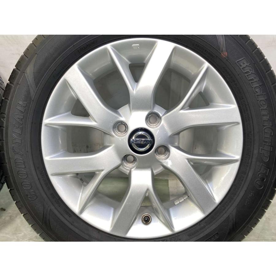 日産  純正 アルミ & タイヤ 185/65R15 グッドイヤー（GOODYEAR） 中古タイヤ サマータイヤ ホイールセット 4